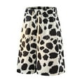 thumbnail image 1 of BOOMNY Shorts For Men Casual Cow Printed Elastic Waist Drawstring Sports Shorts For Man Soft Loose Fit Summer Shorts Leisure Mens Dailywear, 1 of 3