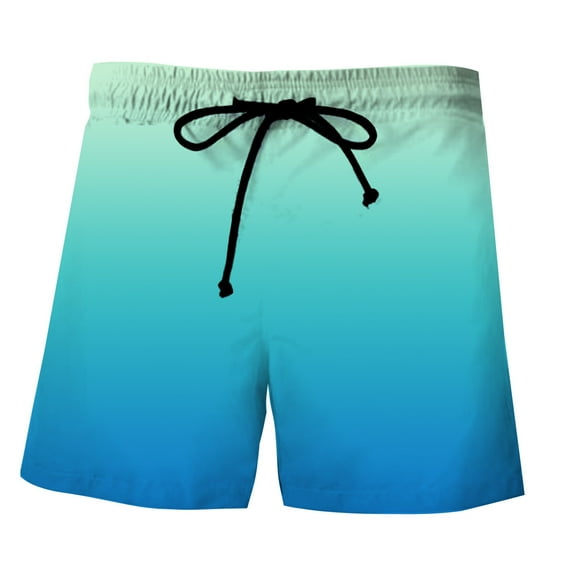 BOOMNY Shorts For Men Casual Gradient Color Elastic Waist Drawstring Sports Shorts For Man Soft Loose Fit Summer Workout Shorts Comfy Mens Dailywear