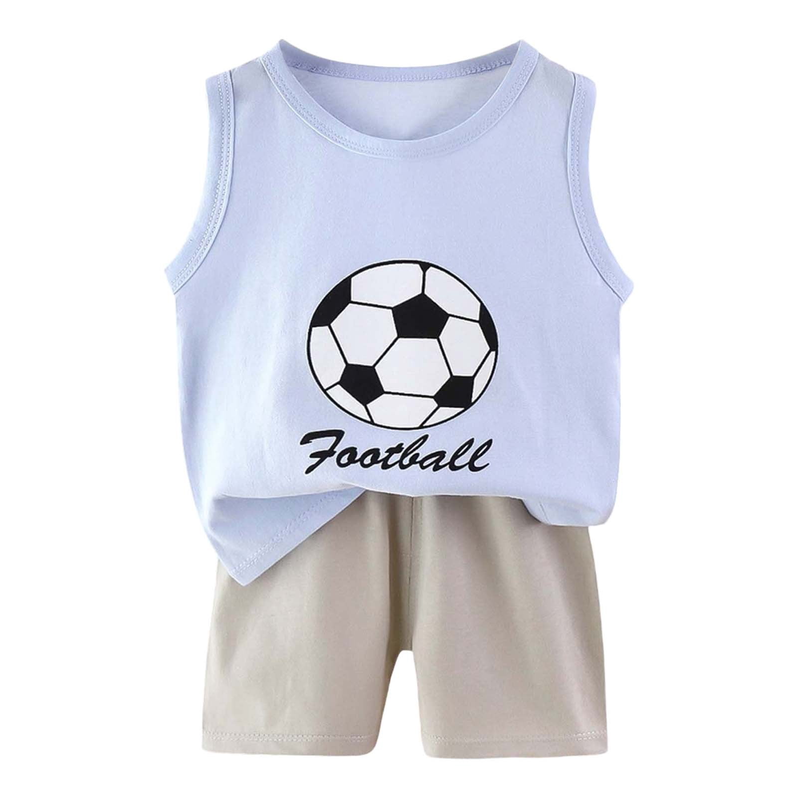 Boys Duddy Lee Printed Summer Outfit – T-Shirt & Denim Shorts Set