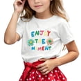 thumbnail image 1 of BOOMNY Toddler Baby Boys Tshirts Short Sleeve T Shirts For Kids Letter Graphic Breathable Loose Fit Cozy Childrens Athletic Tees, 1 of 4