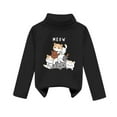 thumbnail image 1 of BOOMNY Toddler Baby Girl Boy Sweater Long Sleeve Cartoon Cat Embroidery Knitted Sweater For Kids High Collar Warm Fall Winter Sweaters, 1 of 3
