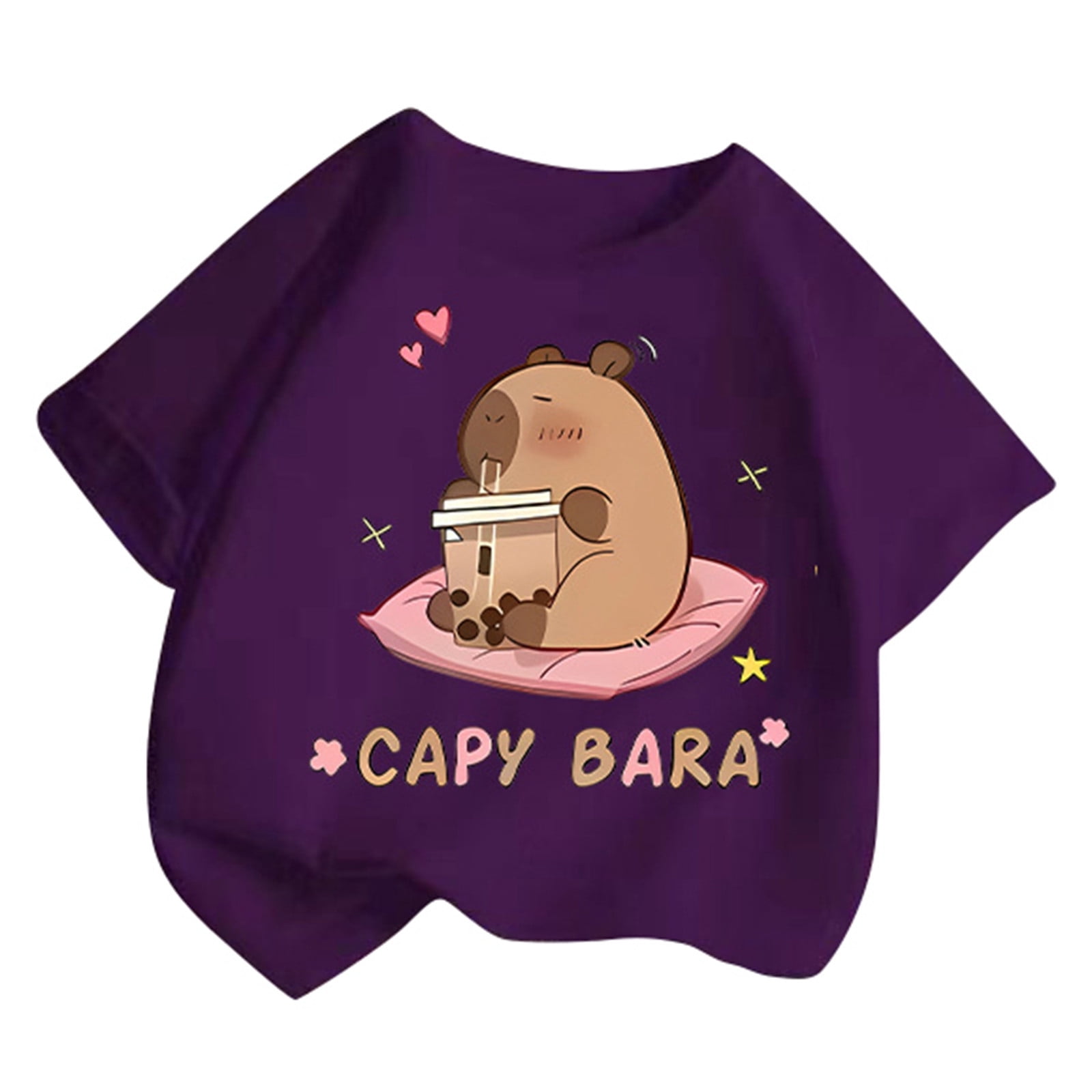 BOOMNY Toddler Baby Girls TShirts Short Sleeve Cartoon Animal Printed