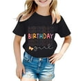 thumbnail image 1 of BOOMNY Toddler Baby Girls T-Shirts Short Sleeve Casual Birthday Letter Printed T Shirts Lightweight Loose Summer Shirt Tops Lovely Girl's Tees, 1 of 3