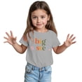 thumbnail image 1 of BOOMNY Toddler Baby Girls Tshirts Short Sleeve T Shirts for Girls Big Sister Letter Graphic Breathable Loose Fit Cozy Childrens Athletic Tees, 1 of 7