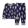thumbnail image 1 of BOOMNY Toddler Boys 2 Peice Pajamas Sets Graphic Long Sleeve Sleepwear Tops Pants Pjs Set for Kids Cozy Loungewear Homewear, 1 of 2