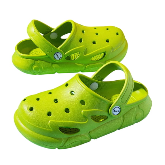BOOMNY Toddler Boys Girls Clog Shoes Solid Color Garden Shoes for Kids Summer Slippers Slip On For Outdoor Beach Pool Shower