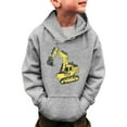 thumbnail image 1 of BOOMNY Toddler Boys Hoodies Cartoon Excavator Hoodies For Boys Long Sleeve Warm Fall Winter Pullover Hooded Sweatshirts, 1 of 5