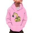 thumbnail image 1 of BOOMNY Toddler Boys Hoodies Cartoon Excavator Hoodies For Boys Long Sleeve Warm Fall Winter Pullover Hooded Sweatshirts, 1 of 5
