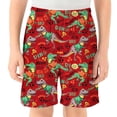 thumbnail image 1 of BOOMNY Toddler Boys Shorts Elastic Waist Shorts for Kids Cartoon Dinosaur Graphic Childrens Summer Shorts With Pocket, 1 of 4
