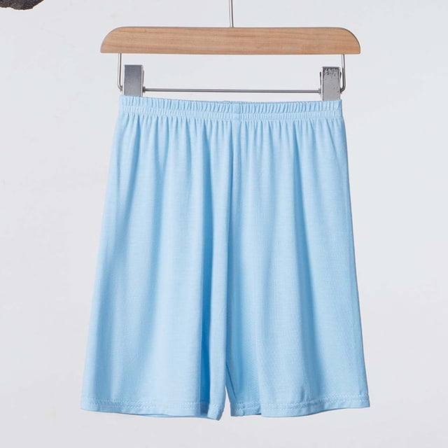 BOOMNY Toddler Boys Sleepwear Shorts Elastic Waist Loungewear Shorts for Kids Solid Color Childrens Homewear Shorts