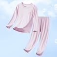 thumbnail image 1 of BOOMNY Toddler Girls 2 Peice Pajamas Sets Soft Long Sleeve Sleepwear Tops Pants Pjs Set for Kids Cozy Loungewear Homewear, 1 of 3