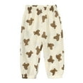 thumbnail image 1 of BOOMNY Toddler Girls Baggy Pants Wide Leg Pants for Girl Trendy Casual Graphic Elastic Waist Lightweight Loose Fit Soft Athletic Joggers With Pocket, 1 of 9