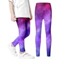 thumbnail image 1 of BOOMNY Toddler Girls Leggings Skiny Fit Gym Yoga Pants for Girl Trendy Fashion Galaxy Graphic Stretchy Lightweight Slim Fit Soft Athleric Tights, 1 of 5