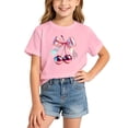thumbnail image 1 of BOOMNY Toddler Girls Short Sleeve T-Shirts Crew Neck Cherry Graphic Tee Tops for Girl Soft Dailywear, 1 of 4