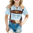 thumbnail image 1 of BOOMNY Toddler Girls T-Shirts Short Sleeve Casual Oktoberfest Printed T Shirts Lightweight Loose Summer Shirt Tops Leisure Girl's Clothes, 1 of 5