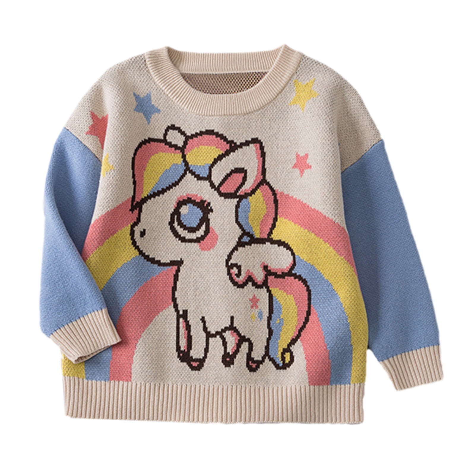 KIDS RELAXED SWEATER 4-10 SEAHORSE SONNET main image 1