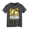 thumbnail image 1 of BOOMNY Toddler Boys Tshirts Short Sleeve T Shirts for Boys Cartoon Excavator Graphic Breathable Loose Fit Cozy Childrens Athletic Tees, 1 of 4