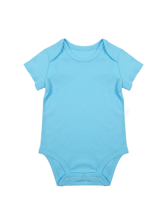 Unisex Baby Solid Color Baby Bodysuit Romper Blank For 0 24 Months Boys Girls Trendy Toddler Dailywear