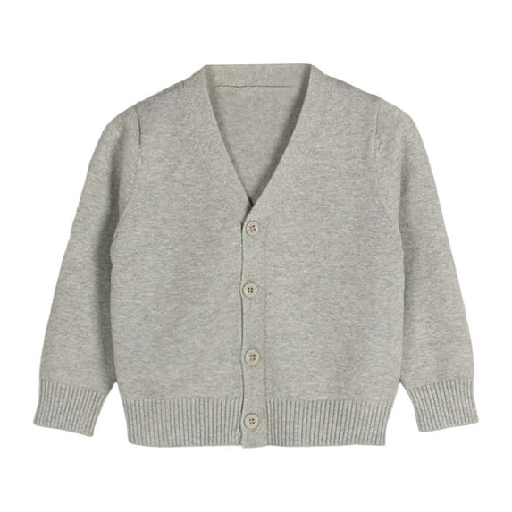 BOOMNY Unisex Boys Girls Sweaters Long Sleeve Solid Color Knitted Sweater For Kids Pullover Warm Fall Winter Sweaters