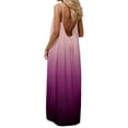 thumbnail image 1 of BOOMNY Women's Backless Cami Dress Spaghetti Strap Cami Lounge House Dresses Gradient Color Flowy Beach Summer Maxi Sundress, 1 of 5