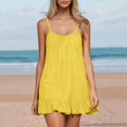thumbnail image 1 of BOOMNY Women's Backless Cami Dress Spaghetti Strap Lounge House Midi Dresses Flowy Beach Summer Sundress, 1 of 8