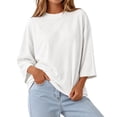 thumbnail image 1 of BOOMNY Women's Long Sleeve Base Tshirts Crew Neck Solid T-Shirt Lightweight Fall Tee Tops for Women, 1 of 6