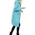 thumbnail image 1 of BOOMNY Women's Long Sleeve Hoodies Solid Pullover Long Hoodie for Women Trendy Casual Fall Winter Hooded Sweatshirts With Pocket, 1 of 5