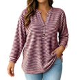 thumbnail image 1 of BOOMNY Women's Long Sleeve Tshirts Crew Neck Plus Size T-Shirt Loose Fall Tee Tops for Women, 1 of 5