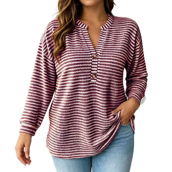 BOOMNY Women's Long Sleeve Tshirts Crew Neck Plus Size T-Shirt Loose Fall Tee Tops for Women