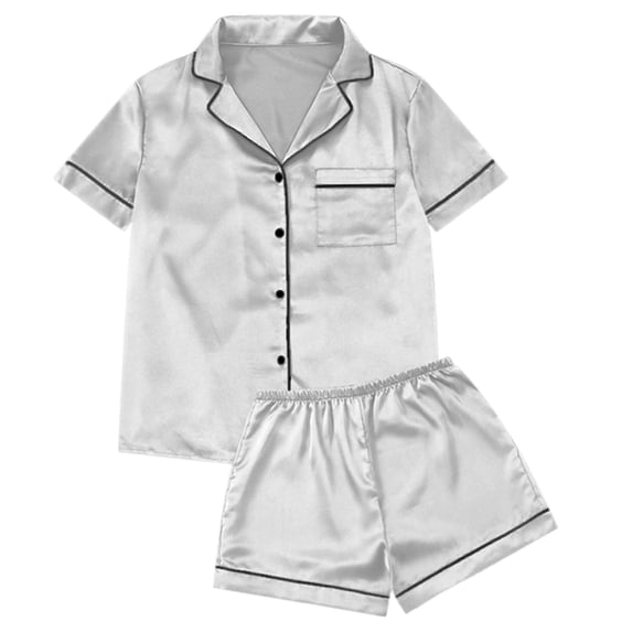 BOOMNY Womens Pajama Sets 2 Peice Pjs Set for Women Soft Short Sleeve Buttons Sleepwear Tops Shorts Homewear Loungewear Sets