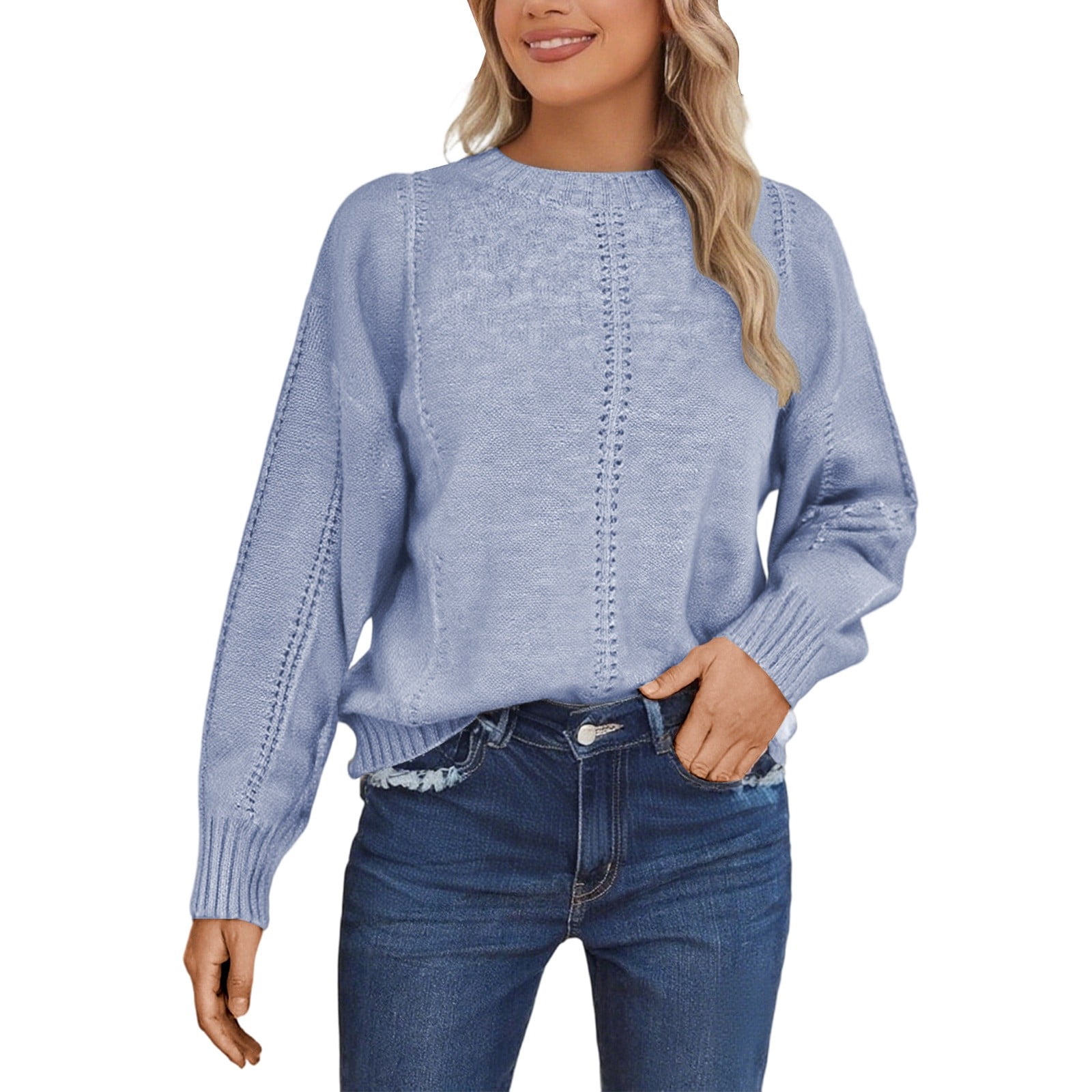 Colorful Long Sleeve Autumn Winter Tops Sweater