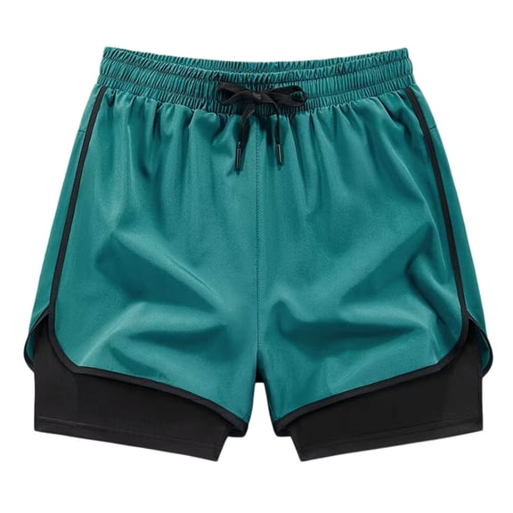 BOOMNY Womens Workout Shorts With Mesh Liner Elastic Wasit Gym Running Shorts For Women Solid Color Lightweight Loose Fit Cozy Summer Activewear