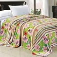 thumbnail image 1 of BOON Throw & Blanket Blossom Flower Flannel Fleece Blanket, 1 of 2