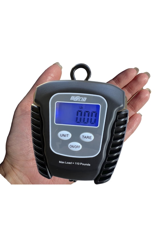 Hanging Portable Digital Scale Multipurpose Fish | Luggage Weight, Black,1 Count
