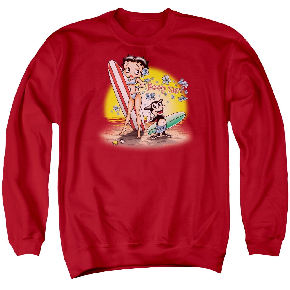 Red betty boop sweatshirt sale