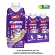 BOOST Advanced Nutritional Protein Shake, GLP-1 Friendly, Very Vanilla, 4 - 11 fl oz Cartons