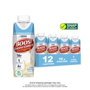 BOOST Glucose Control Nutritional Drink, Very Vanilla, 16g Protein, 12 - 8 fl oz Cartons