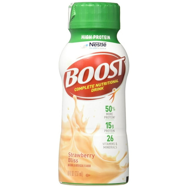 BOOST High Protein Balanced Nutritional Drink, Strawberry Bliss, 8 FL ...