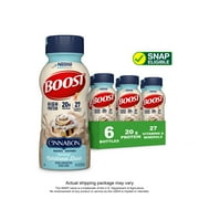 BOOST 20g High Protein Nutritional Drink Shakes, Cinnabon® Flavored, 8 fl oz, 6 Pack