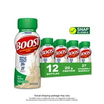 BOOST High Protein Nutritional Drink, Very Vanilla, 20 g Protein, 12 - 8 fl oz Bottles