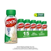 BOOST 20g High Protein Nutritional Drink Shakes, Very Vanilla, 8 fl oz, 15 Pack