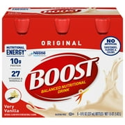 BOOST Original Ready to Drink Nutritional Drink, Very Vanilla, 24 Count 4 - 6 Packs