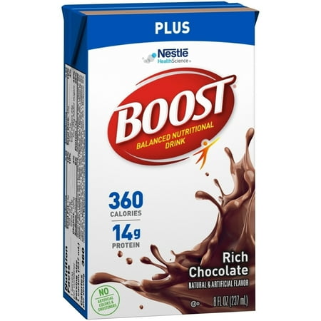 BOOST PLUS, CHOCOLATE TETRA BRK 8Oz
