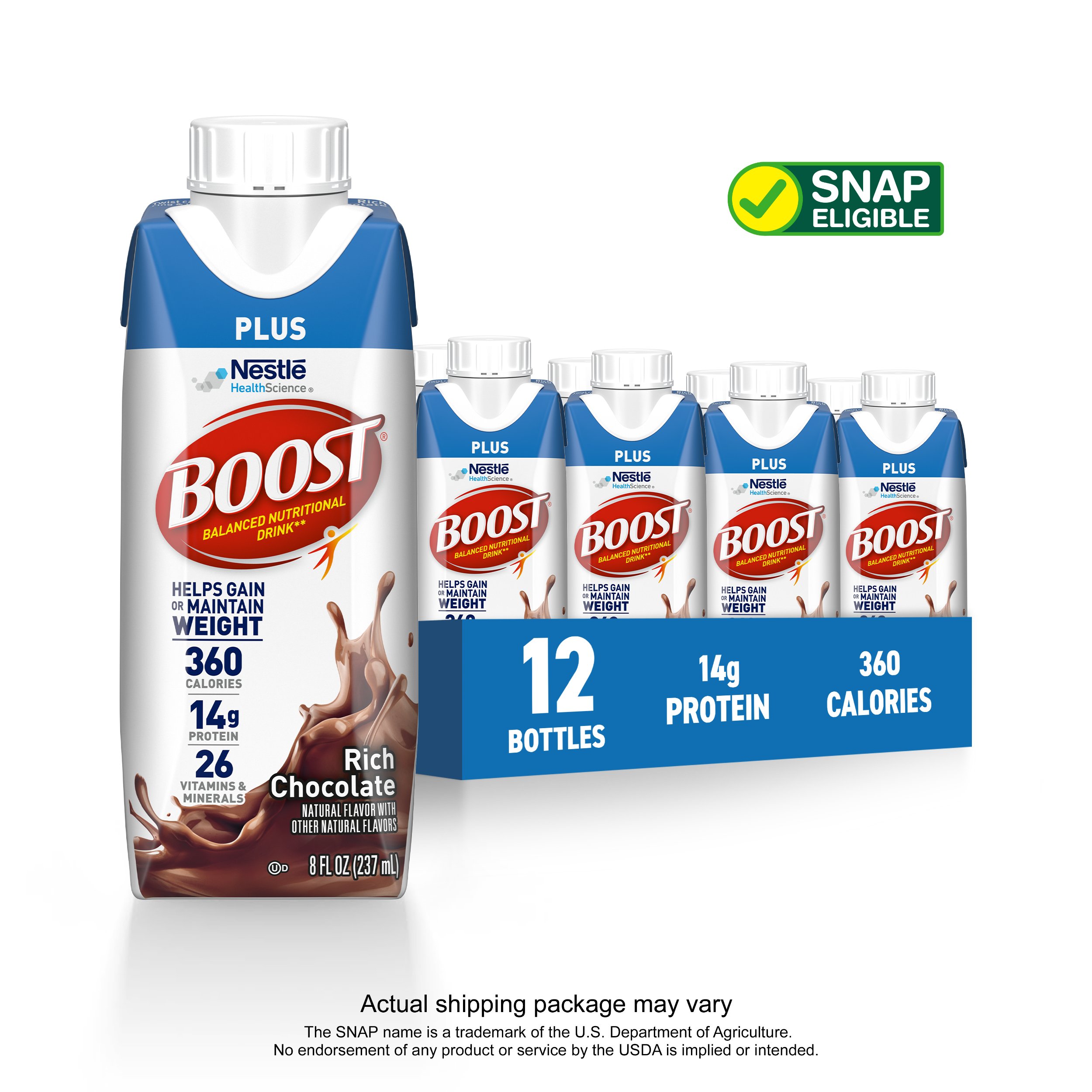BOOST High Protein Drink, Chocolate (24 pk.)