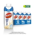 thumbnail image 1 of BOOST Plus Nutritional Drink Protein Shakes, Very Vanilla, 8 fl oz, 12 Pack, 1 of 9