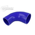 thumbnail image 1 of BOOST Products Blue Silicone Reducer Elbow 90 Degrees 54-48mm 2-1/8"- 1-7/8" ID, 1 of 1