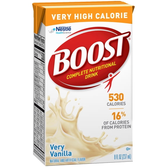 BOOST® VHC (VERY HIGH CALORIE) VERY VANILLA 8 OZ CARTON - CASE/27