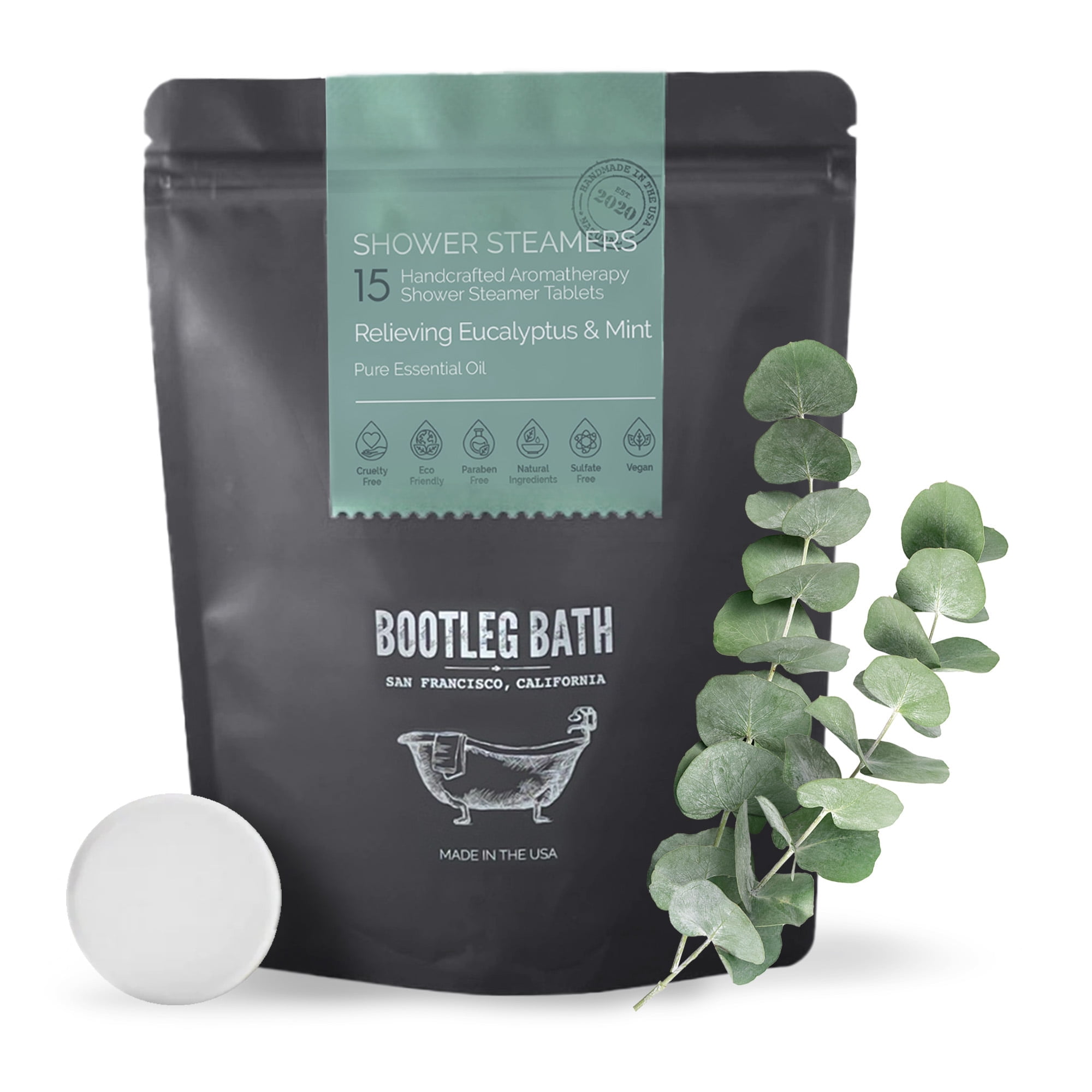 BOOTLEG BATH Shower Steamers Aromatherapy 15 Pack, 100% Pure Essential ...