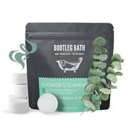 BOOTLEG BATH Shower Steamers Aromatherapy 8 Pack, 100% Pure Essential Oil, Eucalyptus, All Natural, for Men and Women, Made in USA
