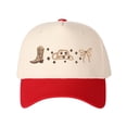 thumbnail image 1 of BOOTS HAT RIBBON Letter Embroidered Color Block Trucker Hat Unisex Adjustable Cotton Breathable Fashion Cap for Travel Daily Wear, 1 of 10